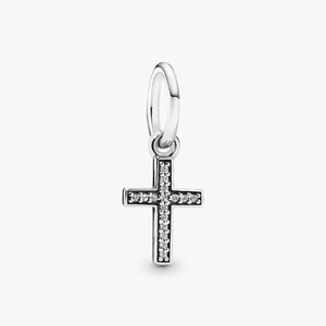 Pandora Sparkling Cross Dangle Charm 791310CZSterling silver